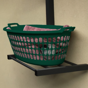 Clothesline Basket Holder