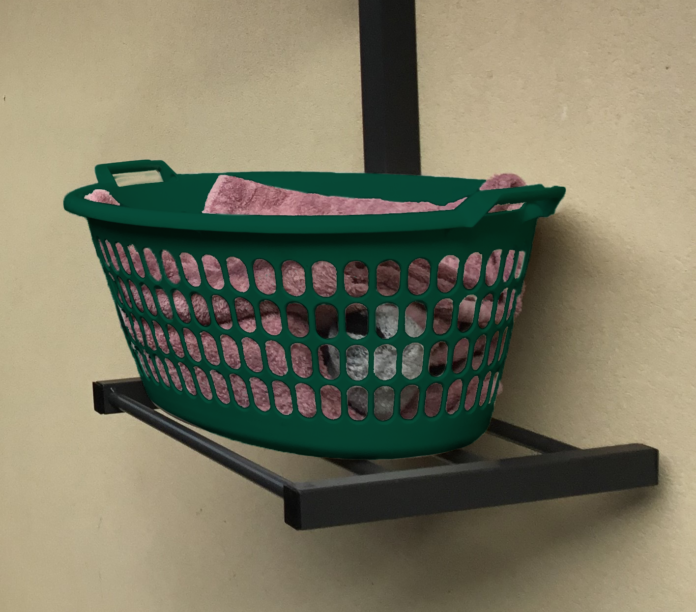 Clothesline Basket Holder